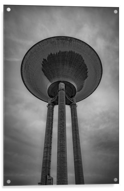 Landskrona Water Tower Acrylic by Antony McAulay