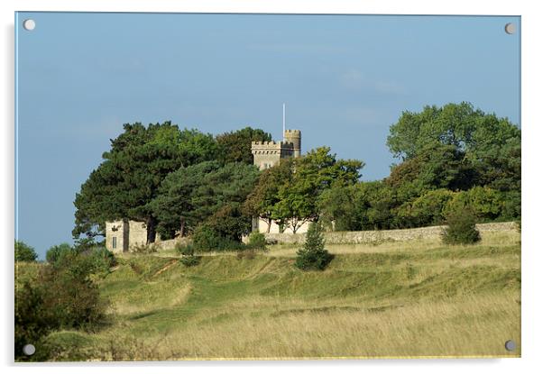 Rodborough Fort.. Acrylic by Ben Kirby