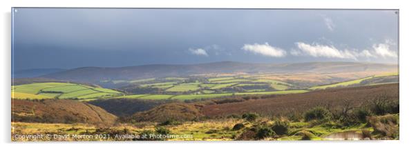 Storm Clouds over Exmoor Acrylic by David Morton