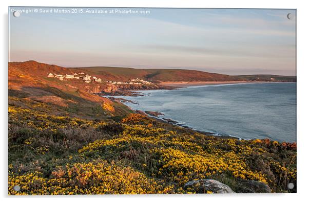  Woolacombe from Morte Point Acrylic by David Morton