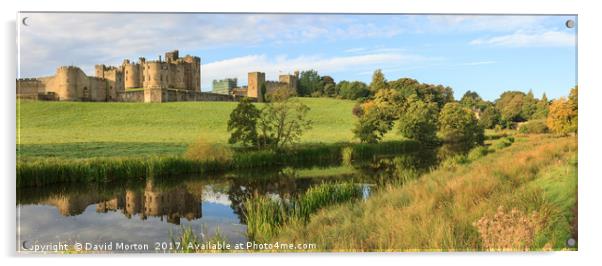 Alnwick Castle Acrylic by David Morton