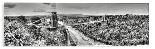 Bristols Clifton Suspension Bridge Acrylic by Steven Jasper