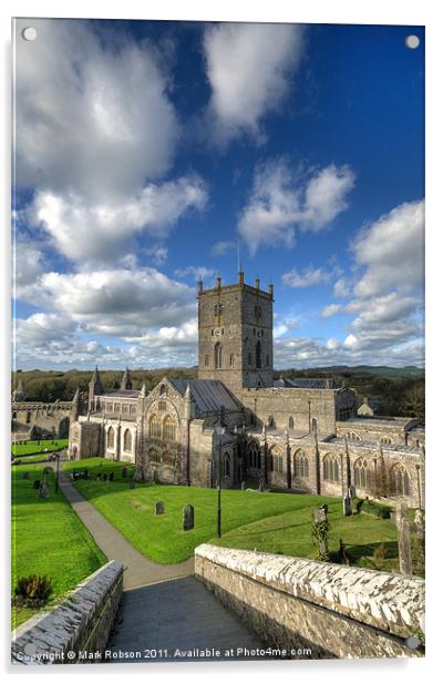 St Davids Cathedral Acrylic by Mark Robson
