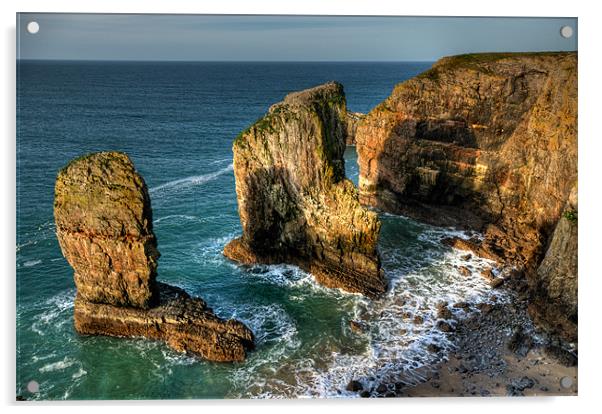 Stack Rocks Acrylic by Mark Robson