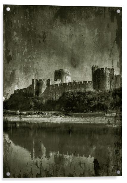 Pembroke Castle Acrylic by Mark Robson