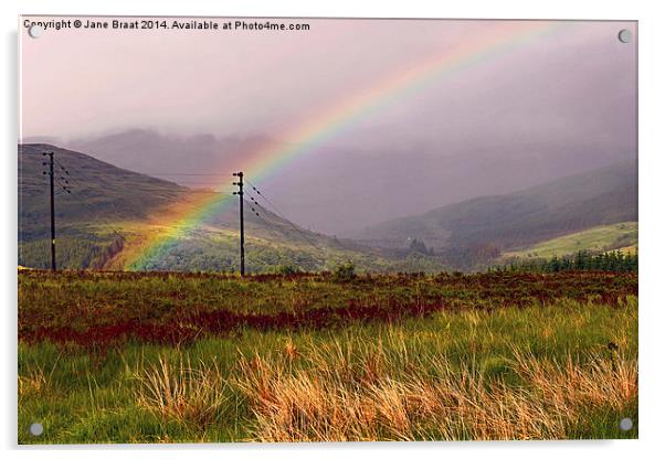  Rainbow End Acrylic by Jane Braat