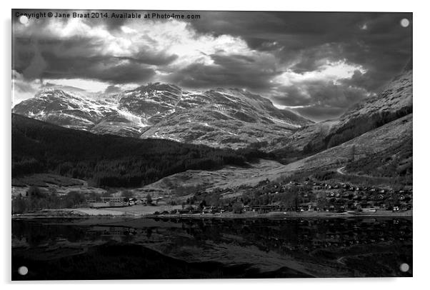  Lochgoilhead in Winter Acrylic by Jane Braat