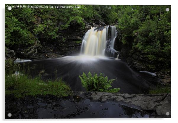 The falls of Falloch in Loch Lomond  Acrylic by Jane Braat
