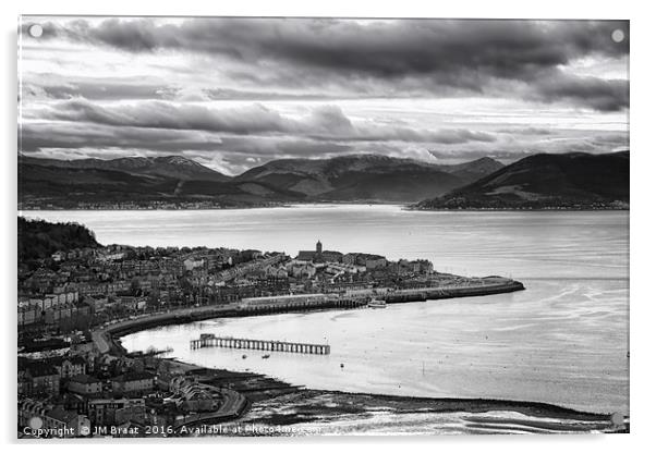 View from Lyle Hill in Greenock Acrylic by Jane Braat