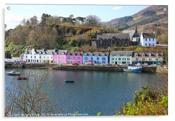 Charming Portree: A Slice of Scottish Heaven Acrylic by Jane Braat