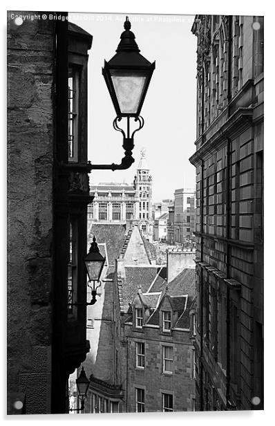 Old Town, Edinburgh Acrylic by Bridget McGill