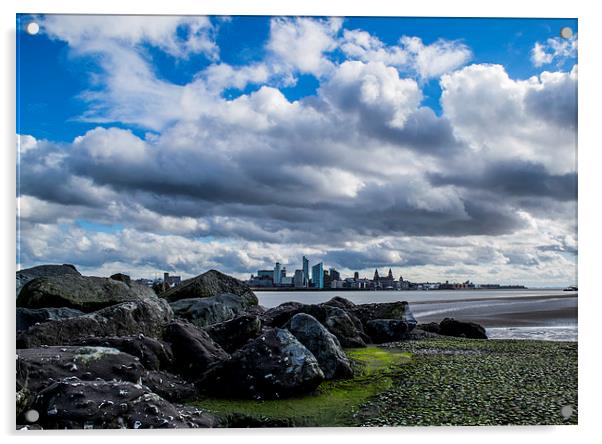 Liverpool shoreline Acrylic by Mark  Clair