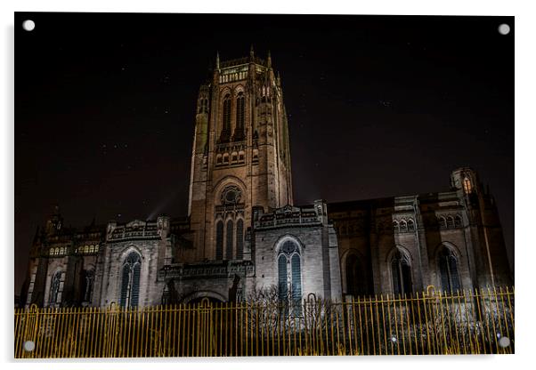 Anglican Cathedral Acrylic by Mark  Clair