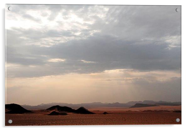 The Empty Desert Acrylic by Jacqueline Burrell