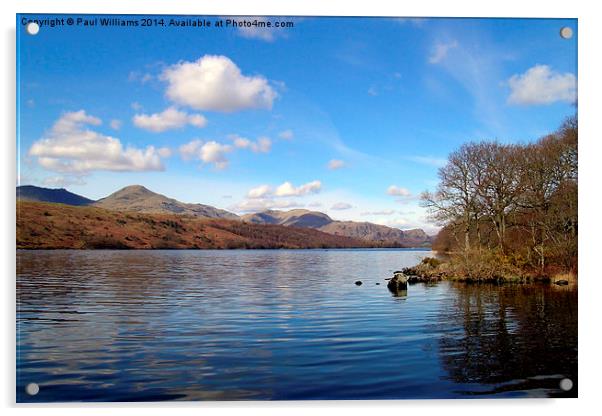 Coniston Water, Lake District. Acrylic by Paul Williams