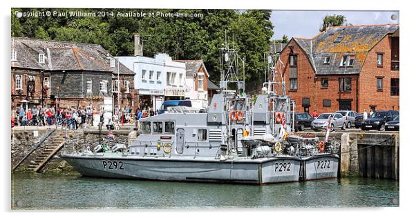 Royal Navy Patrol Boats Acrylic by Paul Williams