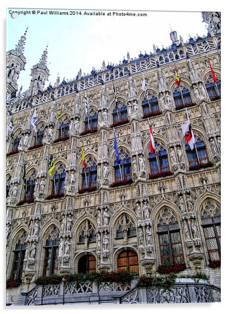 Facade to the Stadhuis, Leuven Acrylic by Paul Williams