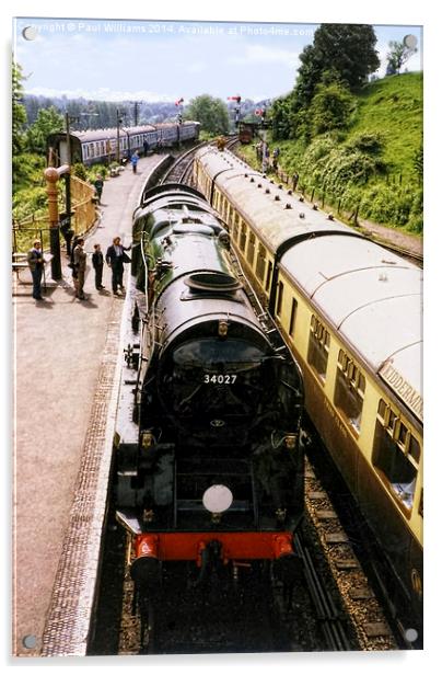 The Heritage Railway Acrylic by Paul Williams