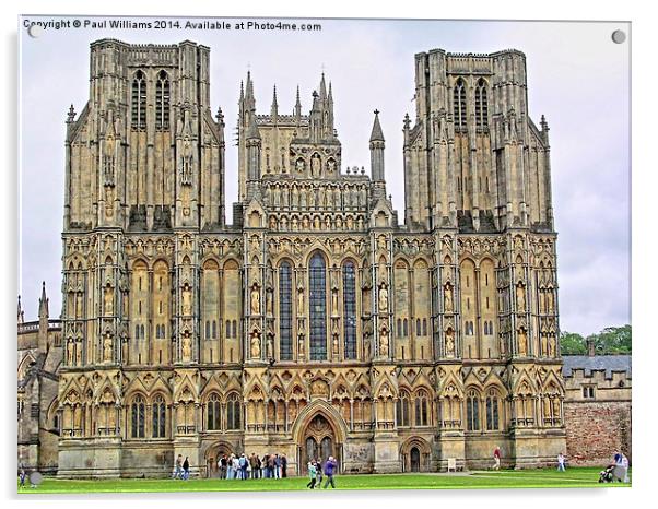 Wells Cathedral Acrylic by Paul Williams