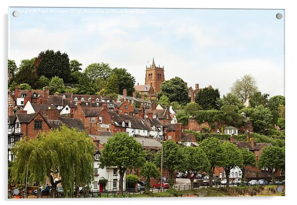  St Leonards Church Bridgnorth from Low Town  Acrylic by Paul Williams