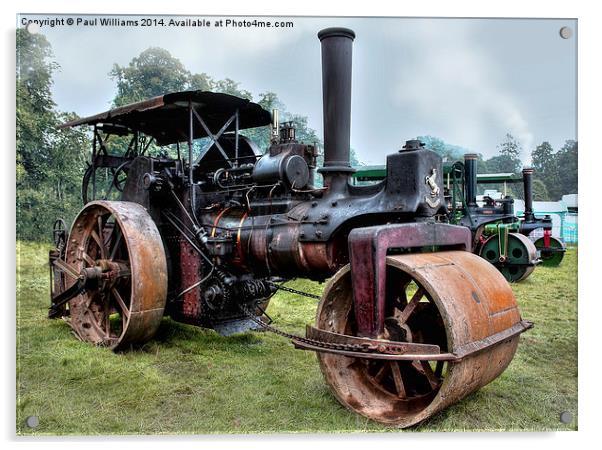 Aveling Steamroller  Acrylic by Paul Williams