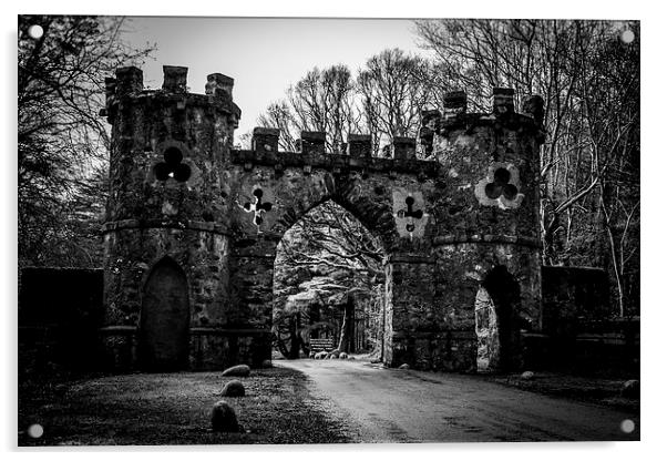 Barbiran Gate Game of Thrones Tollymore Ireland Acrylic by Chris Curry