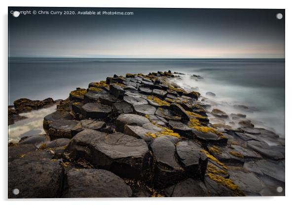 The Giants Causeway Antrim Coast Atlantic Ocean Northern Ireland Acrylic by Chris Curry