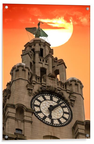 Royal Liver Building, Liverpool Acrylic by Dave Wood