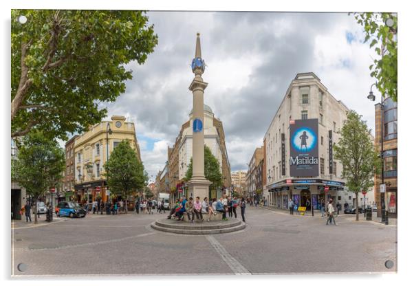 Seven Dials, Covent Garden, London Acrylic by Dave Wood