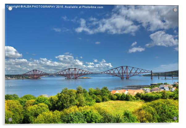  The Forth Bridge, South Queensferry, Scotland.  Acrylic by ALBA PHOTOGRAPHY
