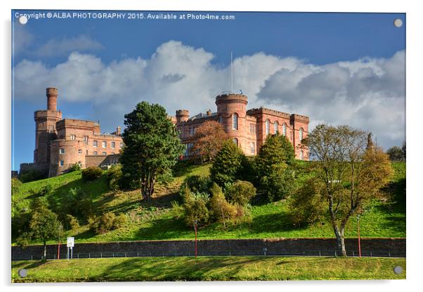  Inverness Castle, Scotland. Acrylic by ALBA PHOTOGRAPHY