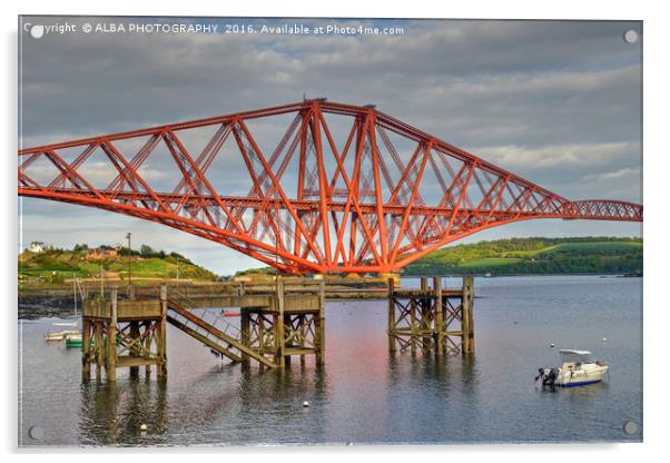 Forth Rail Bridge, South Queensferry. Acrylic by ALBA PHOTOGRAPHY