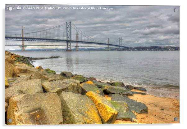 The Forth Road Bridge, South Queensferry, Scotland Acrylic by ALBA PHOTOGRAPHY