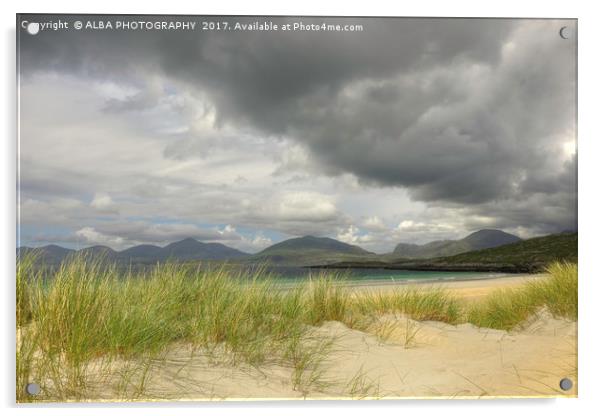 Luskentyre Sands, Isle of Harris, Scotland Acrylic by ALBA PHOTOGRAPHY