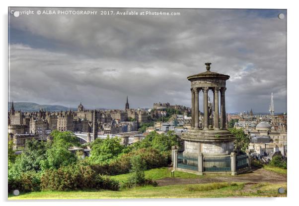 Calton Hill, Edinburgh, Scotland Acrylic by ALBA PHOTOGRAPHY