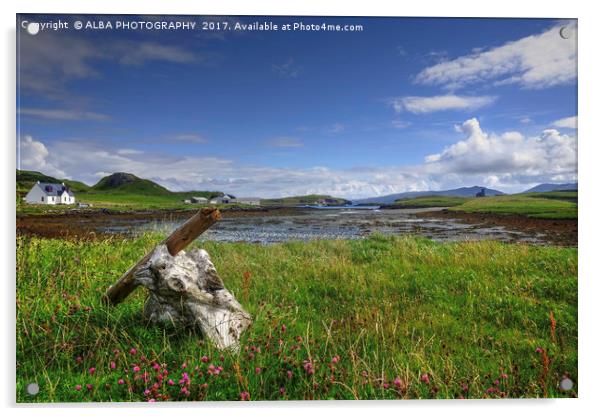 Canna Bay, Isle of Canna, Scotland Acrylic by ALBA PHOTOGRAPHY