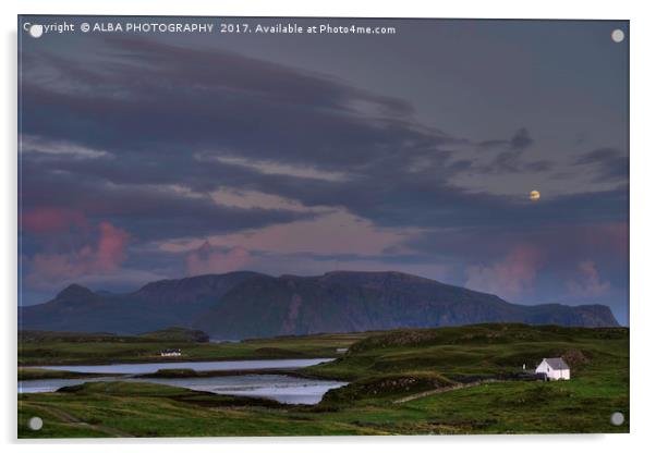 The Isle of Rum, Scotland. Acrylic by ALBA PHOTOGRAPHY