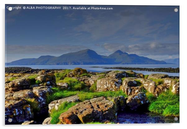 Isle of Rum, Small Isles, Scotland Acrylic by ALBA PHOTOGRAPHY