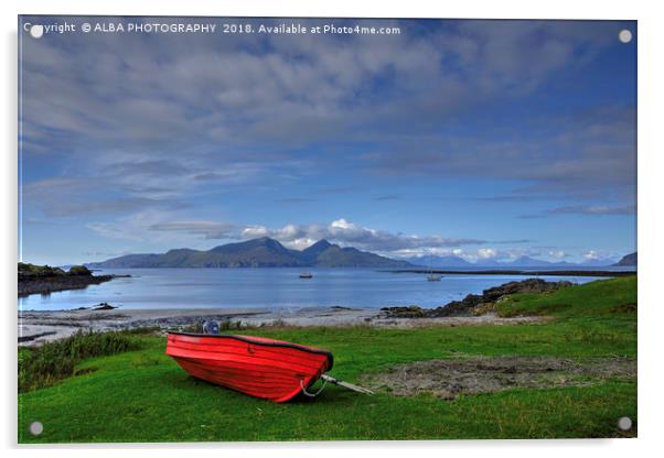 Isle of Rum, Small Isles, Scotland Acrylic by ALBA PHOTOGRAPHY