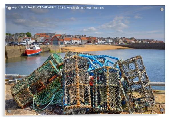 Anstruther Harbour, Fife, Scotland Acrylic by ALBA PHOTOGRAPHY
