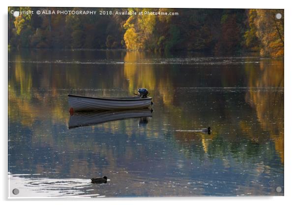 Autumn Reflections Acrylic by ALBA PHOTOGRAPHY