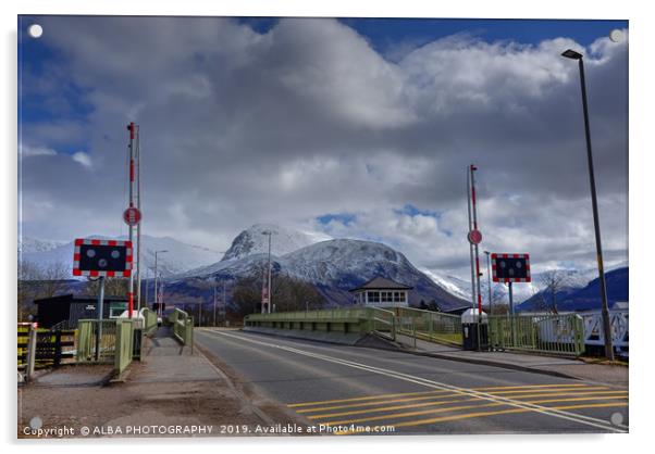  Neptune's Staircase, Banavie, Scotland. Acrylic by ALBA PHOTOGRAPHY