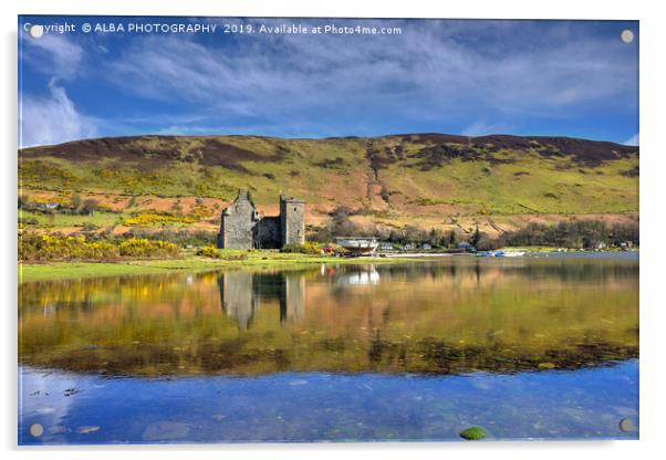 Lochranza Castle, Isle of Arran Acrylic by ALBA PHOTOGRAPHY