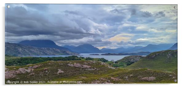 Scottish mountain Landscape Acrylic by Rob Seales