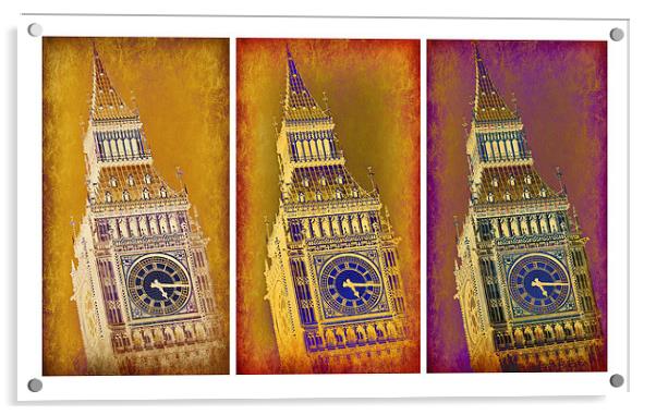 Big Ben Triptych 2 Acrylic by Stephen Stookey