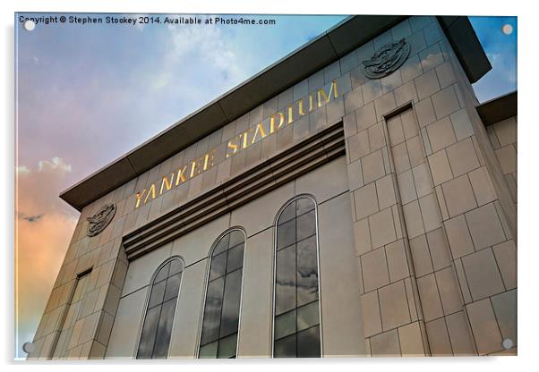 Yankee Stadium Acrylic by Stephen Stookey