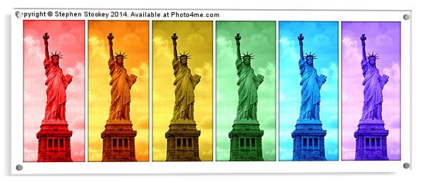  Shades of Liberty Acrylic by Stephen Stookey