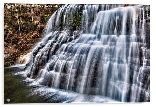  Enfield Falls #3 Acrylic by Stephen Stookey