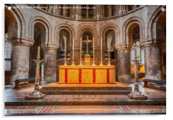 Grace - Church of St Bartholomew the Great Acrylic by Stephen Stookey