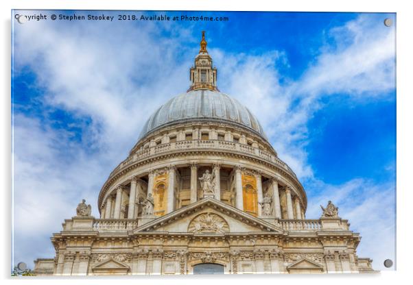 Rise - St. Paul's Dome #1 Acrylic by Stephen Stookey